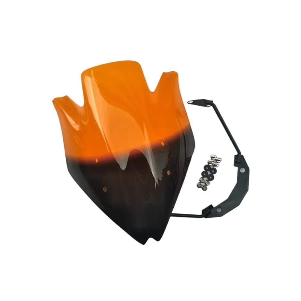 FICNNVJH Motorrad Windabweiser Für Z750R 2007 2008 2009 2010 2011 2012 Wind Deflectore Spoiler Für KA&WA&SAKI Für Z750 Windschutzscheibe Windschutz(Orange) von FICNNVJH