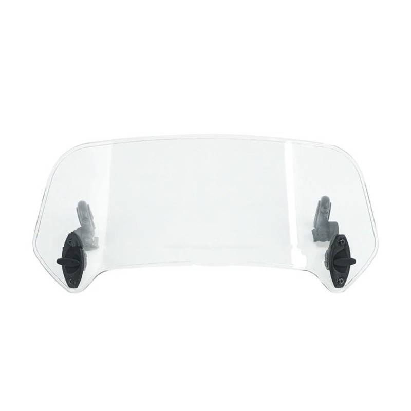 FICNNVJH Motorrad Windabweiser Motorrad Einstellbare Windschutzscheibe Air Deflektor Spoiler Erweiterte Windschutzscheibe Für B&MW R1200GS Für KA&WA&SAKI Für Y&AMAHA Für H&ONDA(Large Clear) von FICNNVJH