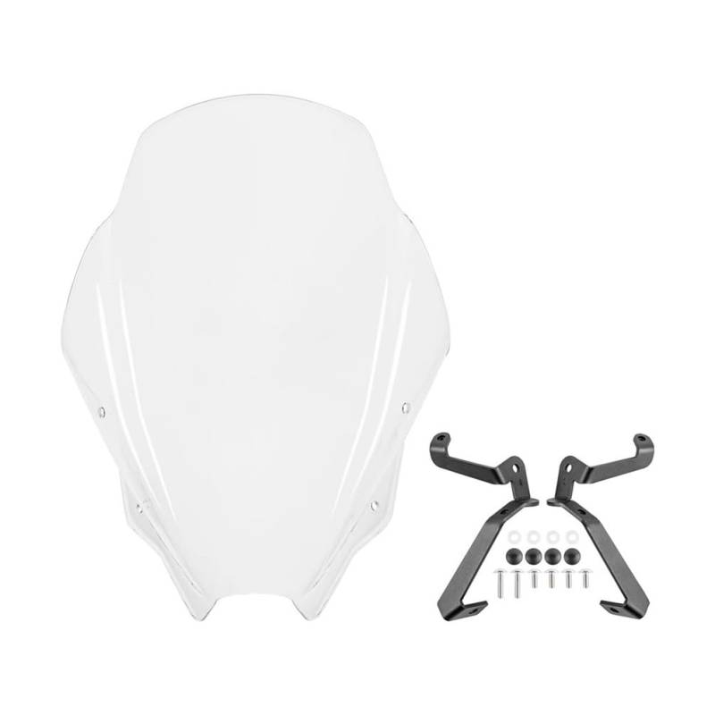 FICNNVJH Motorrad Windabweiser Motorrad Frontscheibe Wind Schild Für Suzuki Für GSX Für 8S Für GSX8S 2023 2024 Für GSX-8S Windschutzscheibe Windschutz Air Deflektor(Clear) von FICNNVJH