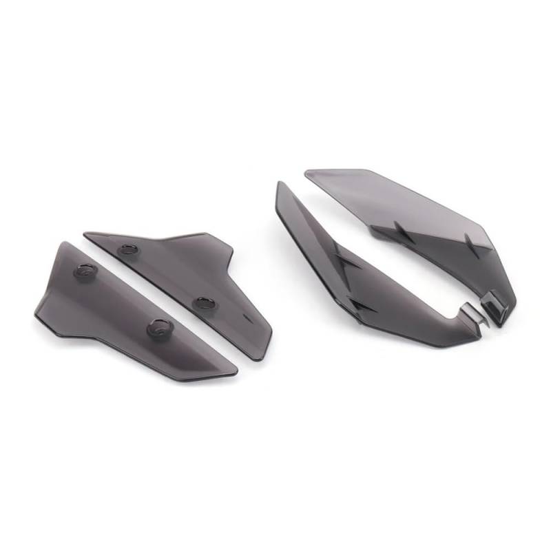 FICNNVJH Motorrad Windabweiser Motorrad Zubehör Windschutzscheibe Seite Deflektor Handshield Front Windabweiser Für H&ONDA XL750 Transalp XL 750 TRANSALP 2023(Set - Smoky) von FICNNVJH