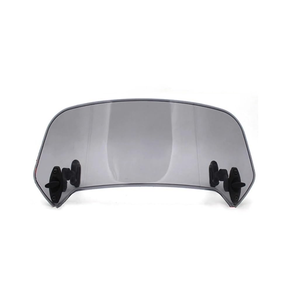 FICNNVJH Motorrad Windabweiser Universeller Motorrad-Windschutzscheiben-Verlängerungs-Verstellbarer Spoiler-Klemm-Windschutzscheibenabweiser Geeignet Für Alle Motorradmodelle(Gray Big Size) von FICNNVJH