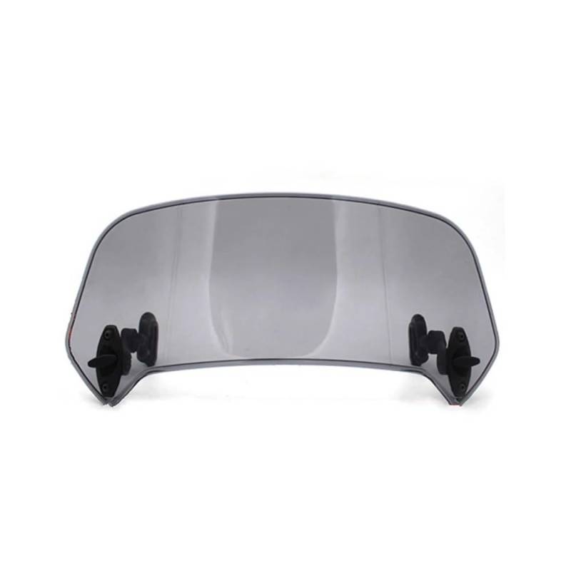 FICNNVJH Motorrad Windabweiser Universeller Motorrad-Windschutzscheiben-Verlängerungs-Verstellbarer Spoiler-Klemm-Windschutzscheibenabweiser Geeignet Für Alle Motorradmodelle(Gray small Size) von FICNNVJH