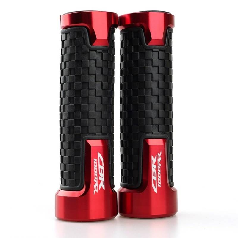 FICNNVJH Rutschfester Motorradgriff 7/8'' 22mm Universal Für H&ONDA CBR 600 F2 F3 F4 F4i CB599 CBR600RR CBR1000RR CB900RR Motorrad Lenker Griffe Griff Bar Grip(CBR1000RR Red) von FICNNVJH