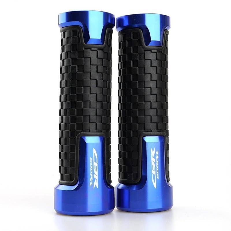 FICNNVJH Rutschfester Motorradgriff 7/8'' 22mm Universal Für H&ONDA CBR 600 F2 F3 F4 F4i CB599 CBR600RR CBR1000RR CB900RR Motorrad Lenker Griffe Griff Bar Grip(CBR600RR Blue) von FICNNVJH