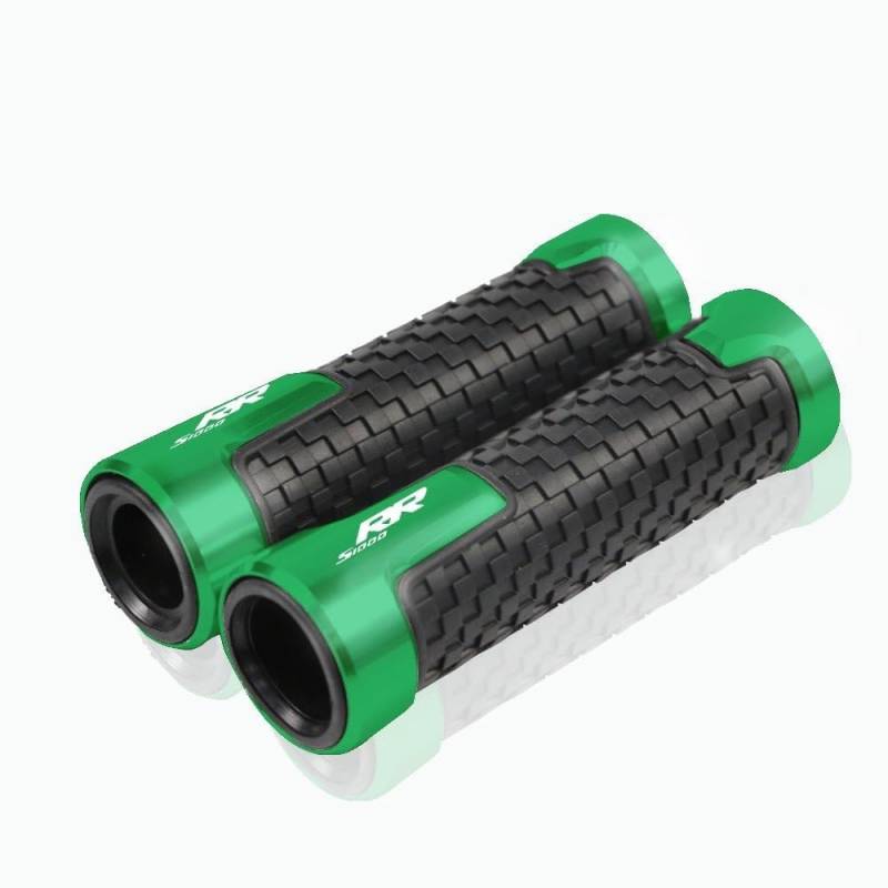 FICNNVJH Rutschfester Motorradgriff Für B&MW S1000RR S1000 RR S 1000 RR Motorrad Zubehör 7/8'' 22MM Gummi Hand End Grip Bar Lenker Griffe Griff Bar(Green1) von FICNNVJH