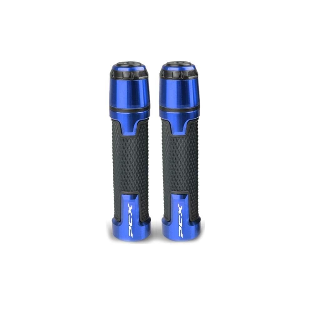 FICNNVJH Rutschfester Motorradgriff Für H&ONDA PCX125 PCX150 PCX160 PCX 125 150 160 Motorrad CNC Aluminium Lenker Griff Grip Enden Hand Grips End Zubehör(M6-Blue) von FICNNVJH