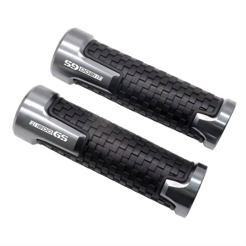 FICNNVJH Rutschfester Motorradgriff Motorrad 7/8 "22mm Aluminium Anti-Slip Griff Bar Lenker Handgriffe Für B&MW R1200GS/Abenteuer/LC 2004-2018 R1200 R 1200 GS(2) von FICNNVJH