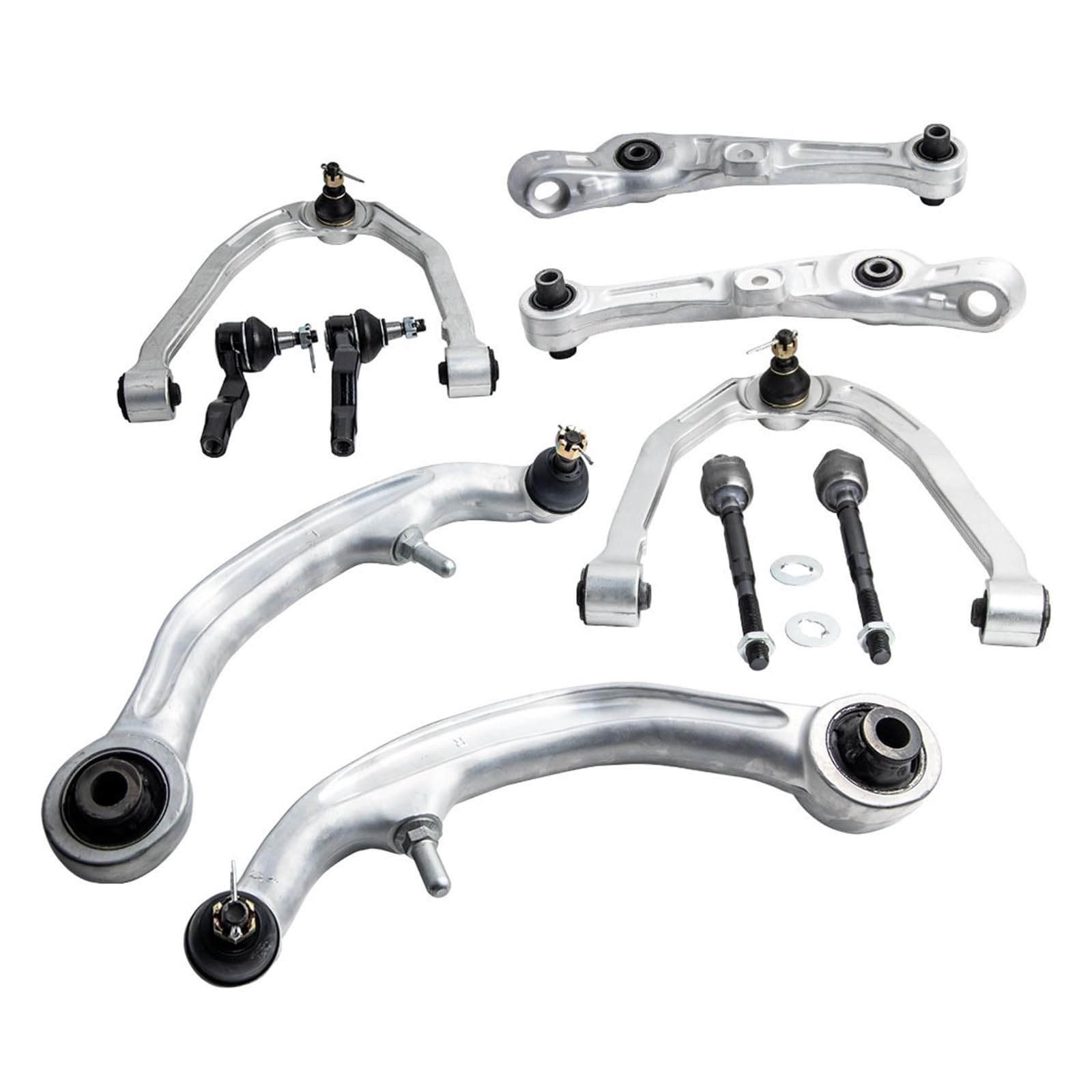 10pc Suspension Front Upper Lower Control Arm Compatible With Infiniti G35 2003-2007 Coupe RWD von FIDBNAOOD