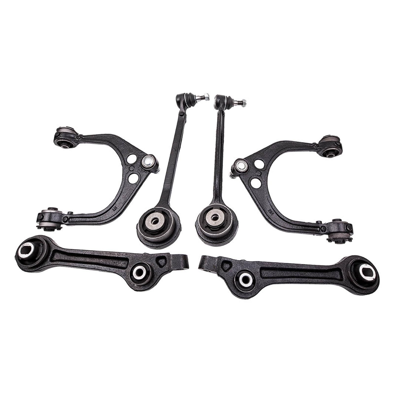 6 Piece 5168389AB Front Upper & Lower Control Arm Compatible With Dodge Challenger 2011-2014 RWD 4670508AF 4670509AF von FIDBNAOOD