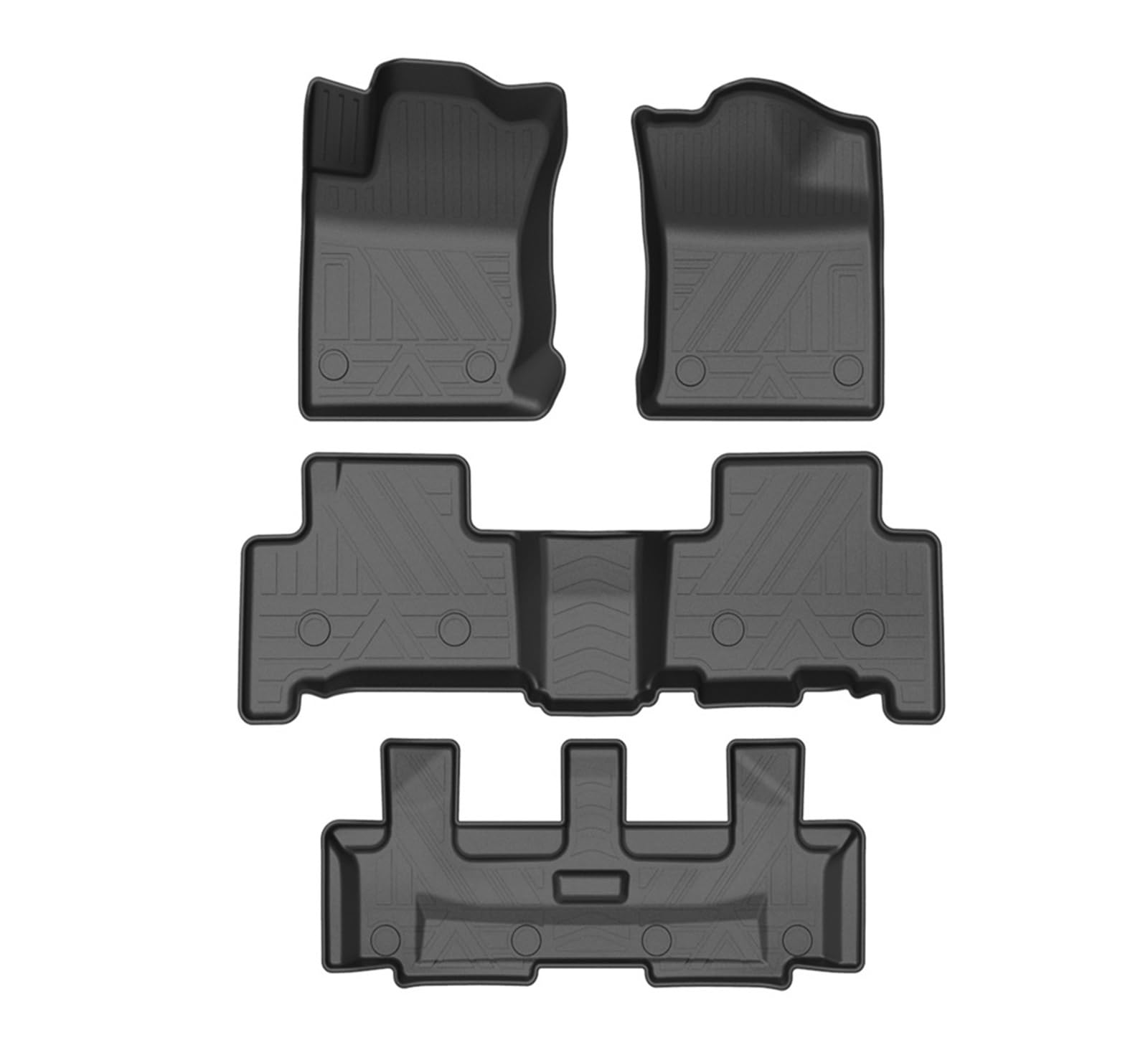 Auto Fußmatten Allwetter TPE Fußmatten Pad Tray Mat Interieur Zubehör Kompatibel Mit Große Wand Haval H9 2017-2021 7-Sitzer von FIDBNAOOD