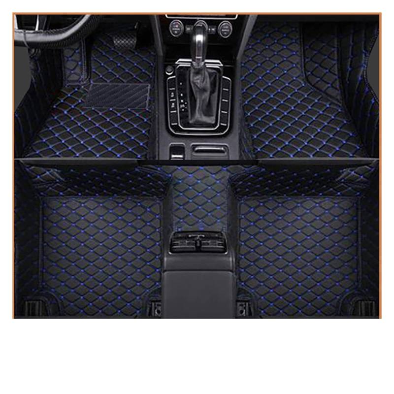 Auto Fußmatten Kompatibel Mit Jaguar XF Limousine 2008 2009 2010 2011 2012 2013 2014 2015 Benutzerdefinierte Auto Fuß Pads(Blackblau) von FIDBNAOOD