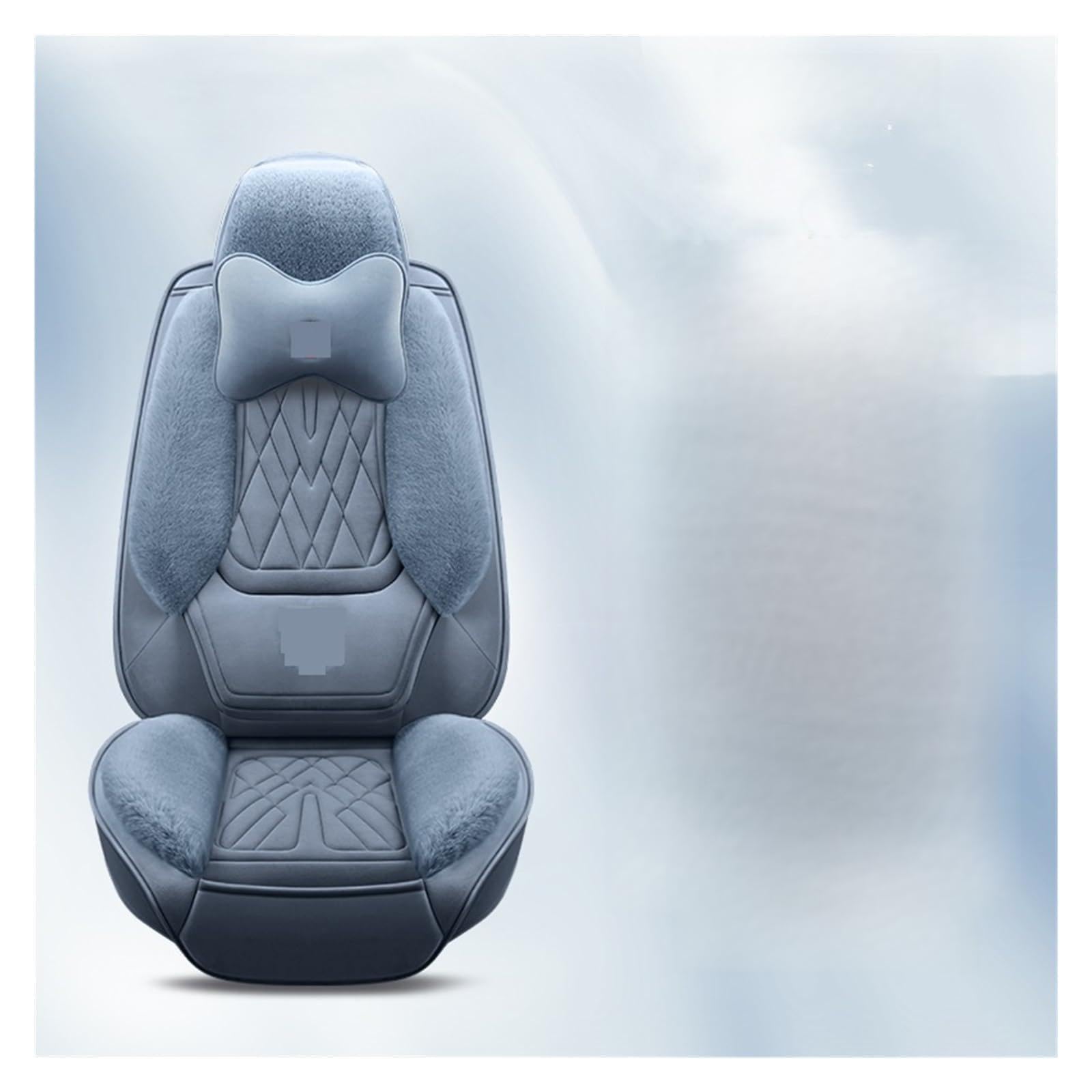 Autositzbezüge Kompatibel mit Sedan SUV Durable Flush Fur Warm Komplettsatz 5 Sitze Sitzbezug Kompatibel mit Winter Dicke Warme Sitzkissen Grün(Luxury blue) von FIDBNAOOD