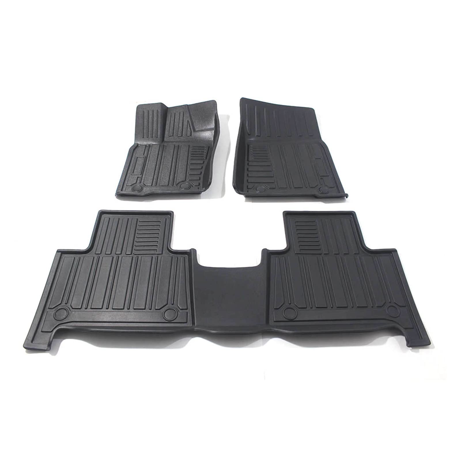 Compatible With Kia Borrego 2008-2017 Car Non-slip Floor Mats TPE All-Weather Fully Surrounded Black Auto Foot Pad von FIDBNAOOD