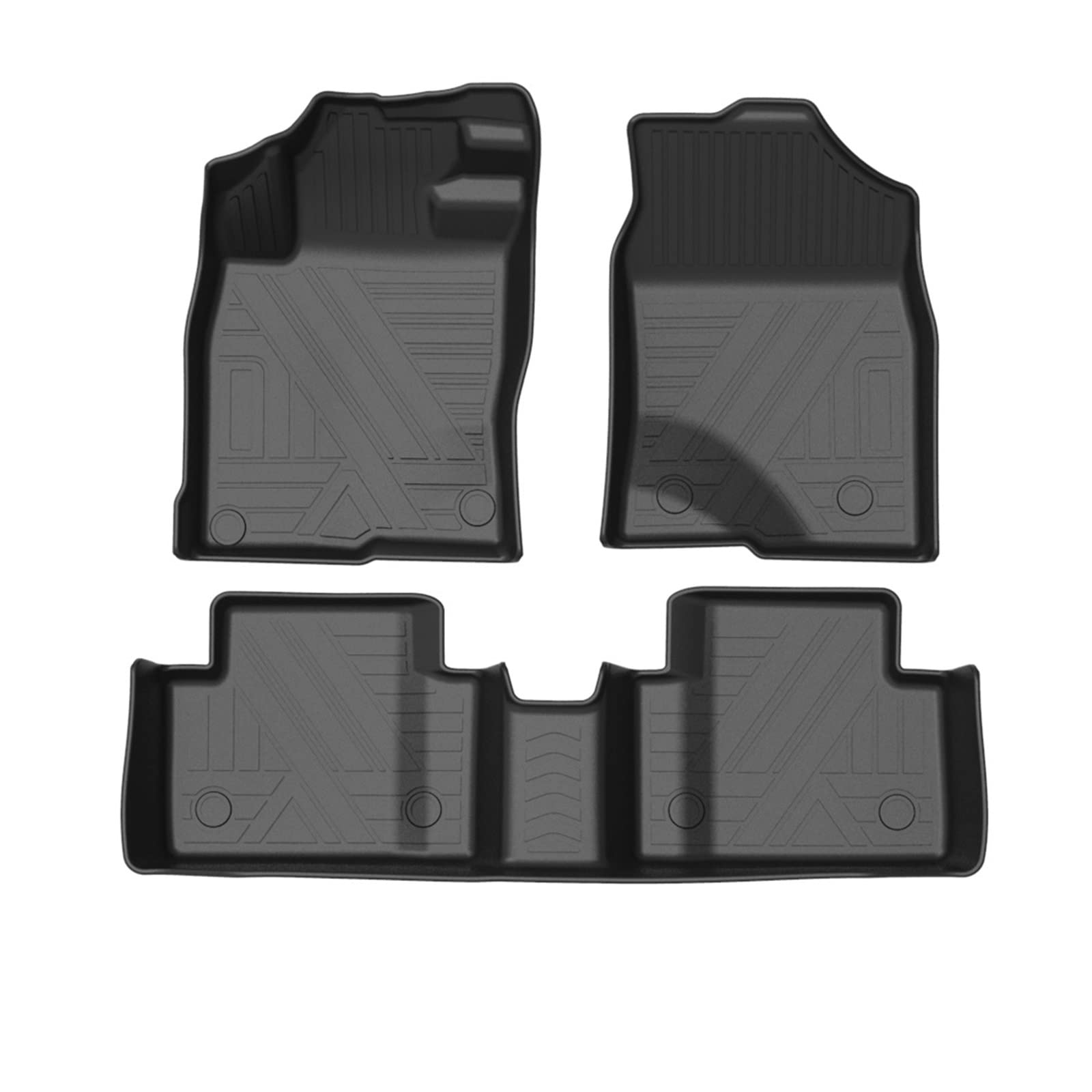 Kompatibel Mit Civic Sedan G9 G10 2011-2020 Auto Fußmatten Allwetter-TPE Fußmatten Pad Schublade Matte Zubehör((10TH)-3 PCS) von FIDBNAOOD