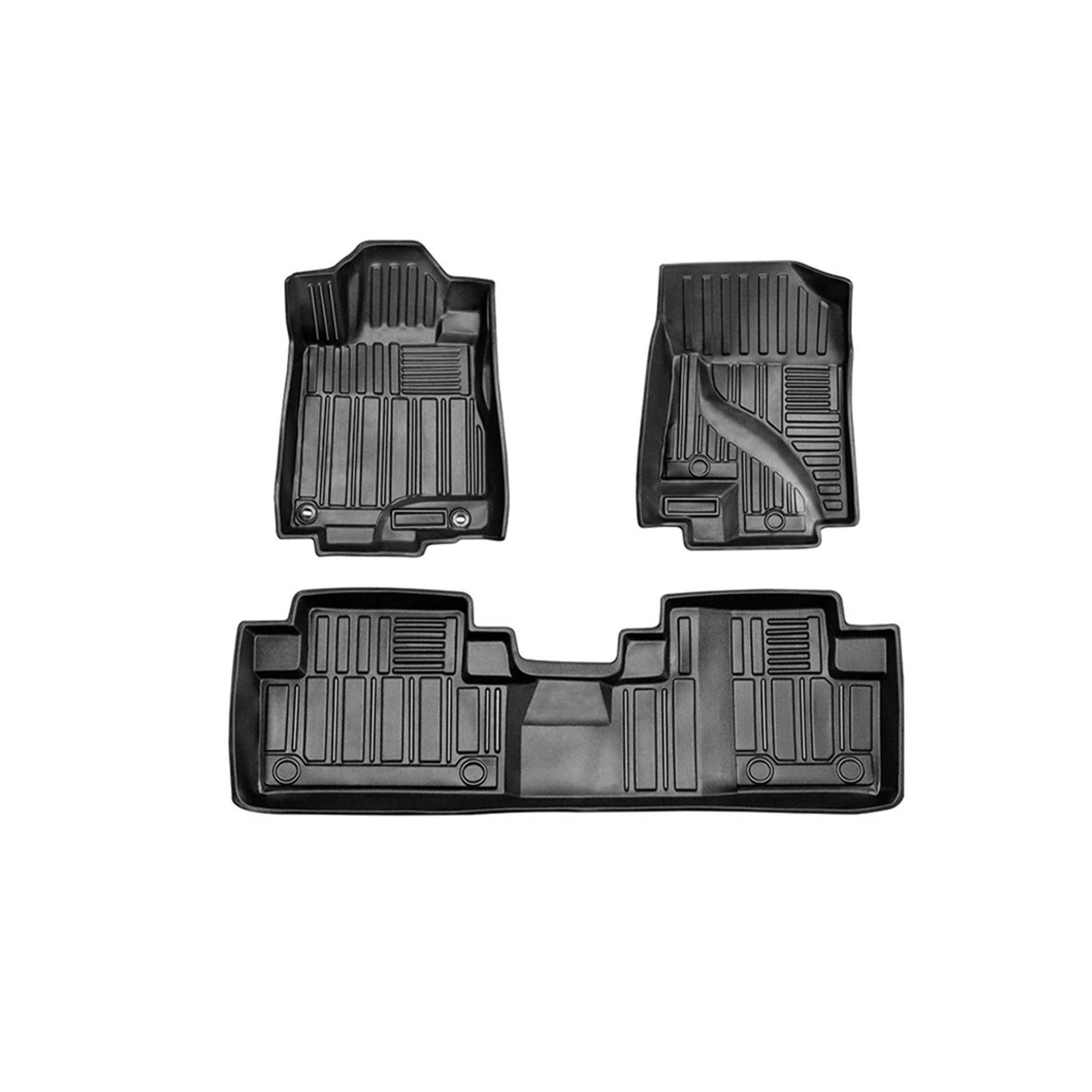 Komplettes Set 3D TPE LHD Fußmatten für Autos Kompatibel mit CR-V CRV 2012-2016 Fußmatten für Autos Schubladen Fußmatten Auto Zubehör von FIDBNAOOD