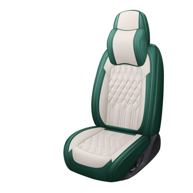 Nappa Leder Universal Autositzbezüge 360 Vollumgebend gepolstert Strapazierfähiges Sitzkissen Kompatibel mit 90% Limousine SUV Kombinierte Farbe (Color 2) von FIDBNAOOD