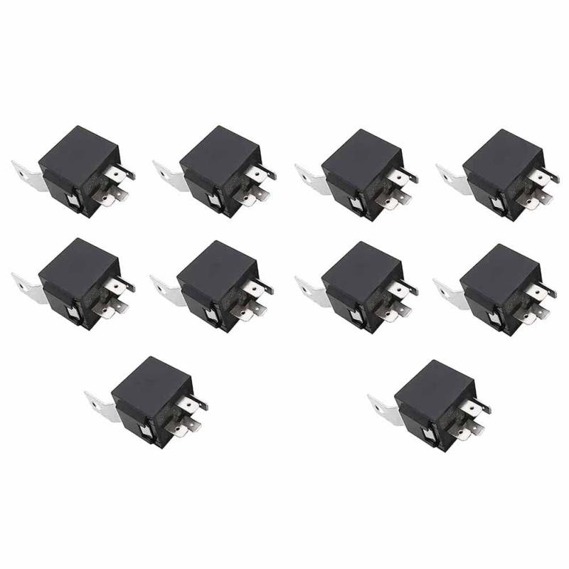 FIGGRITID Repeaterrelais, 4-polig, 12 V, 40 A, für Auto-Autorelais, Ersatzteile, Zubehör, 5 Stück von FIGGRITID