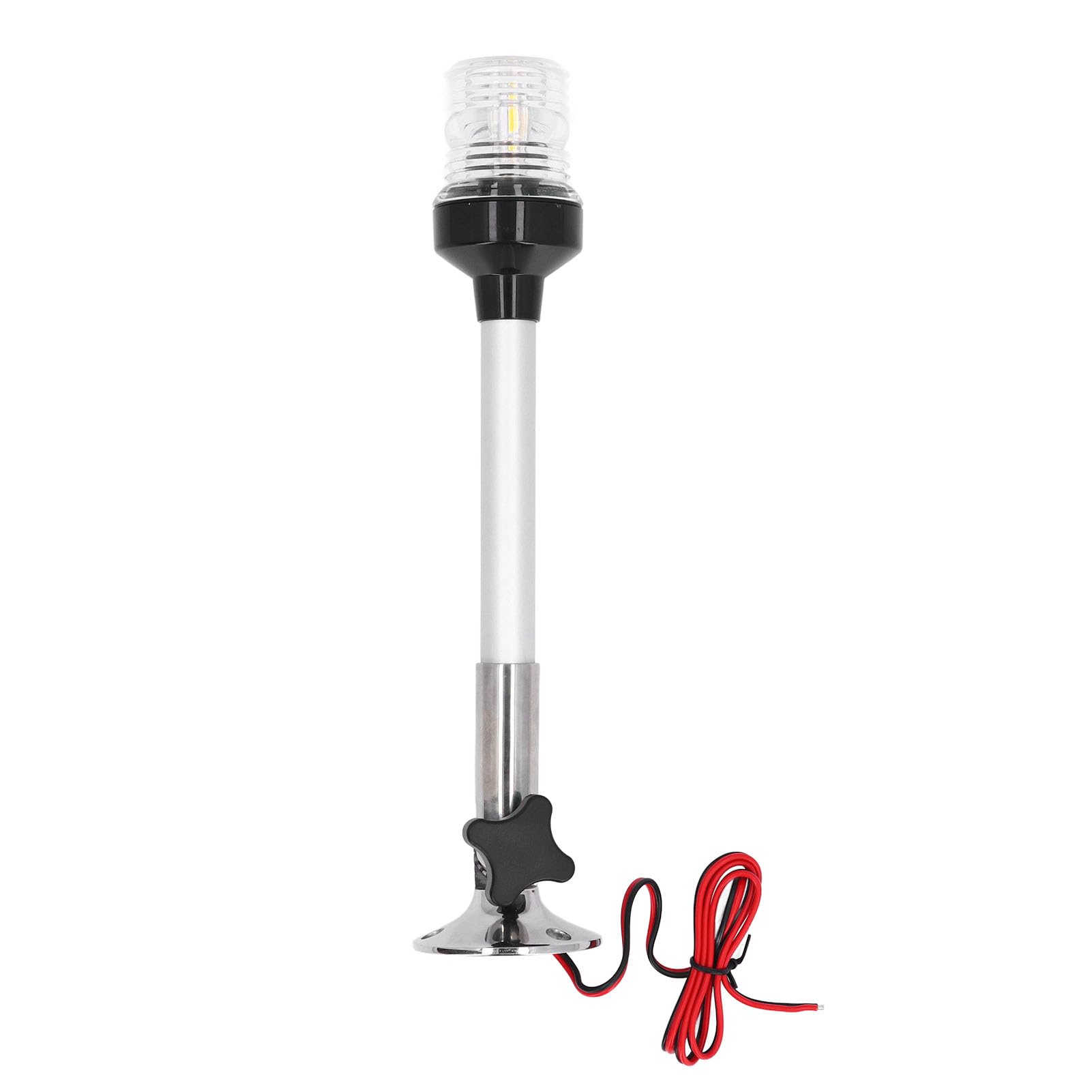 FILFEEL 12 Zoll 12 24 VDC LED-Hecklicht, Herunterklappbares Marine-Navigationslicht, Wasserdichtes Bootssignallicht für Ponton-Fischerboot, Ultrahelle 3-W-COB-LED mit 360-Grad-Lichtwinkel von FILFEEL