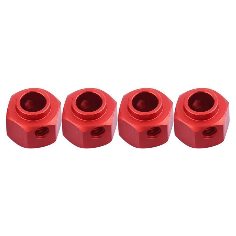 FILFEEL RC Car Wheels Verbreiterungsadapter Leichtes Upgrade für -4 D90 SCX10 1/10 Auto, Neuartiges Aussehen und Exquisite Verarbeitung (Rot) von FILFEEL