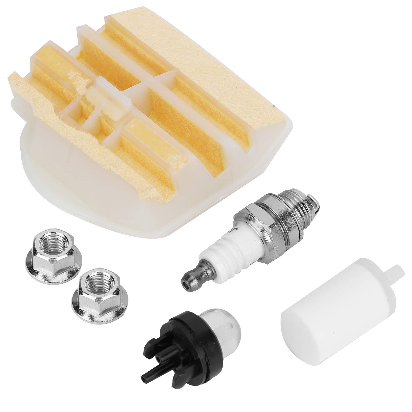 Praktisches Luftfilter-Set, 6-teiliges Set für Kettensägen-Luftfilter-Tuning-Kit, für Husqvarna 445 450 445e 450e 450 Racnher 450e II 450 II von FILFEEL