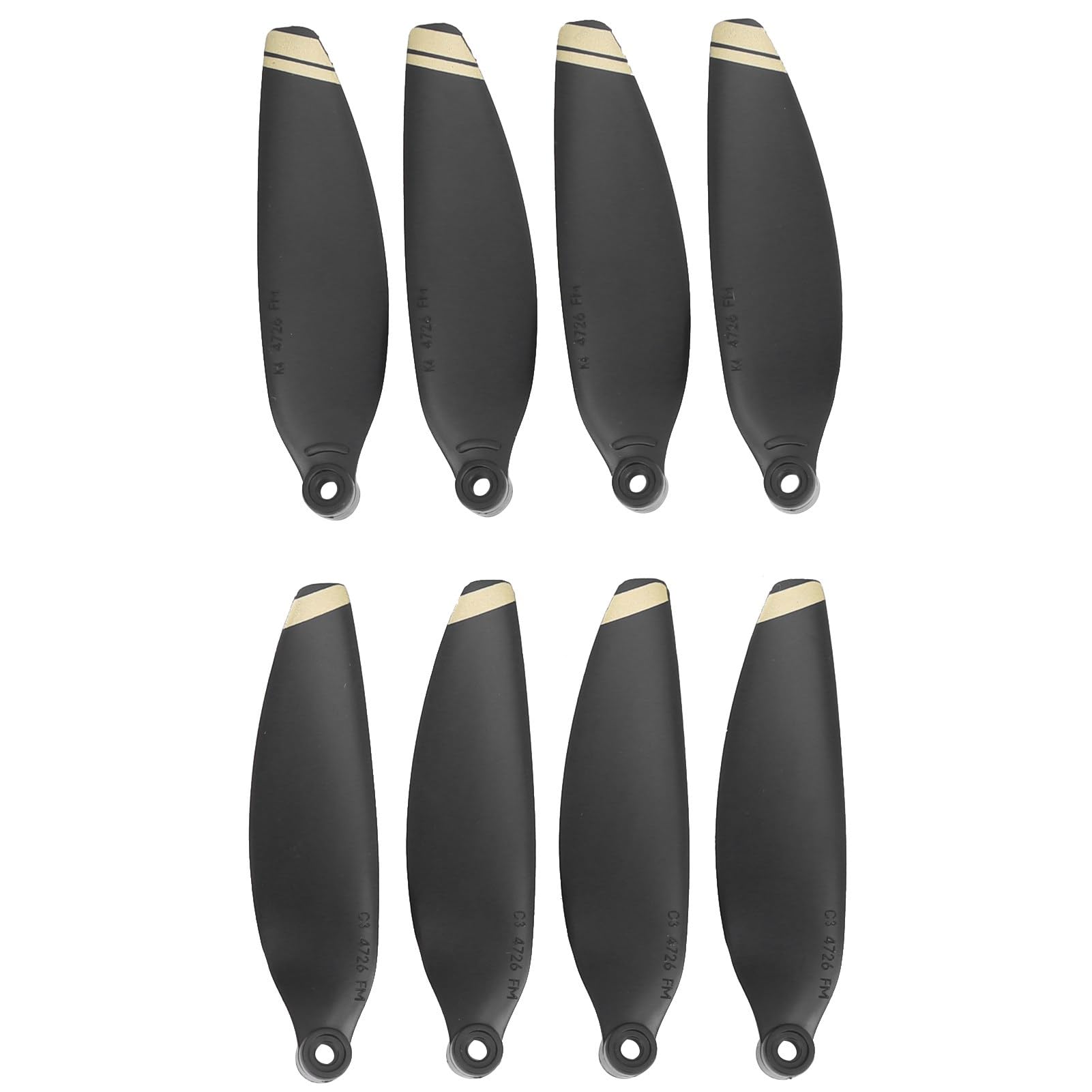 Stabiles Drohnen-Propeller-Set aus PC-Material für Mini 2 – 2 Paar Ersatzpropeller für eine Umweltfreundliche Nutzung (Golddekor) von FILFEEL