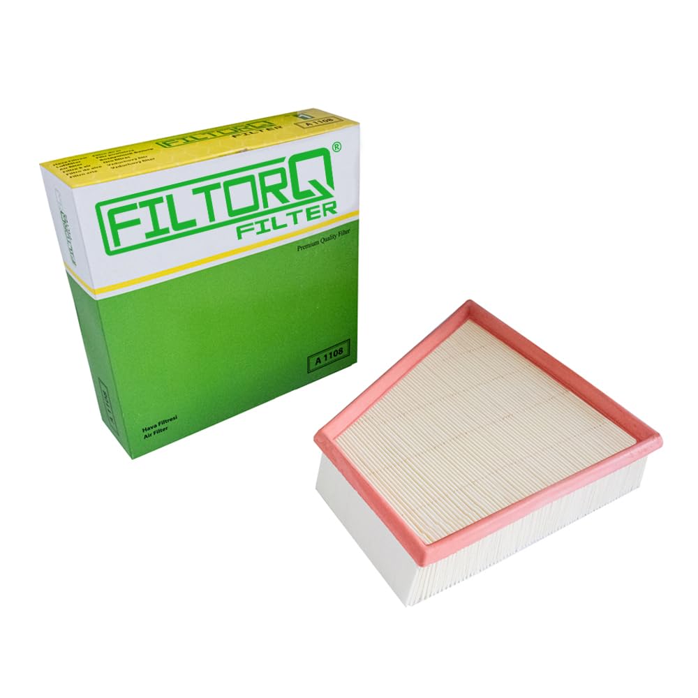 FILTORQ FILTER A 1108 Luftfilter – kompatibel für Volkswagen Polo 5/6 (9N,6R, 6C), Skoda Fabia 1/2 (6Y2, 6Y3, 6Y5,5J6, 5J9), Rapid, Seat Ibiza 4/5 1.2 von FILTORQ FILTER