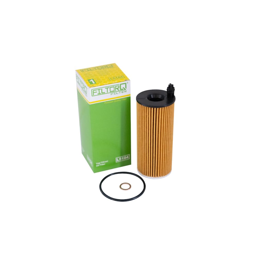 FILTORQ FILTER L 5104 Ölfilter Satz mit Dichtung/Dichtungssatz kompatibel für Dieselmotor BMW F20 F21 F22 F23 F87 E90 E91 E92 E93 F30 F31 F80 F10 F11 F18 F01 F02 F03 F04 E84 F25 F15 F85 F16 F86 von FILTORQ FILTER