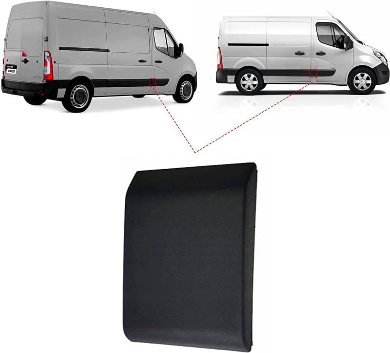 FINAO AUTOPARTS® - Leiste / Zierleiste für Mittelteil rechts für Renault Master 3, Opel Movano B und Nissan NV400 von FINAO AUTOPARTS