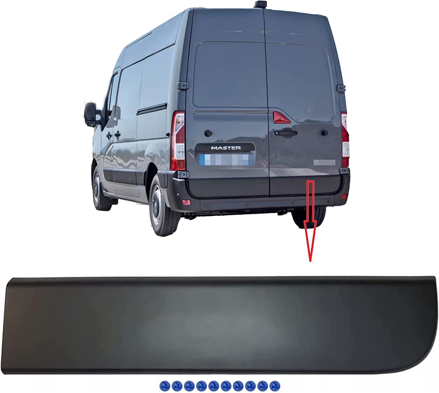 FINAO AUTOPARTS® - Türleiste / Türleiste hinten rechts für langes oder kurzes Gestell für Renault Master 3, Opel Movano B und Nissan NV400 von FINAO AUTOPARTS