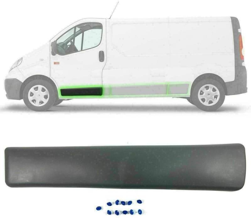 FINAO AUTOPARTS® - Türleiste vorne links Fahrerseite für Renault Trafic II, Opel Vivaro und Nissan Primastar von FINAO AUTOPARTS