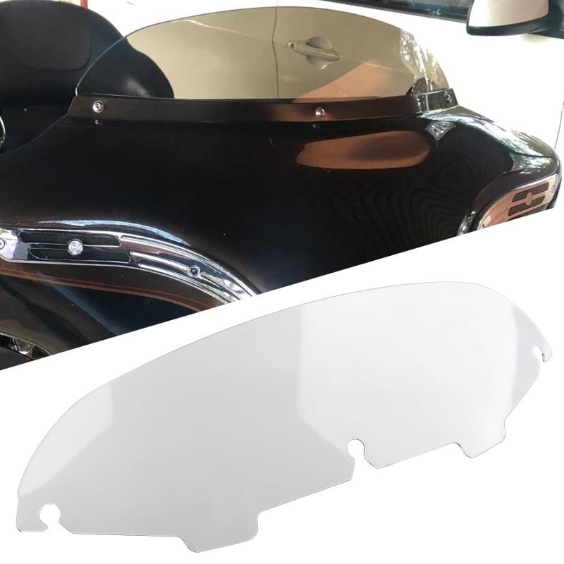 FINMOKAL 12,7 cm transparente Windschutzscheibe, passend für Harley Touring Street Glide Electra Glide Tri Glide FLHT FLHTC FLHX FLHTCUTG von FINMOKAL