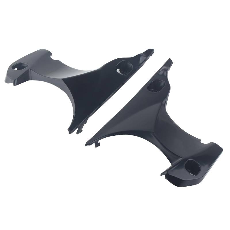 FINMOKAL ABS schwarze Seitenverkleidungen Abdeckung Frontgriff Luftschlauch Armaturenbrett Seitenabdeckungen kompatibel mit Yamaha YZF R1 YZF-R1 2007 2008 von FINMOKAL