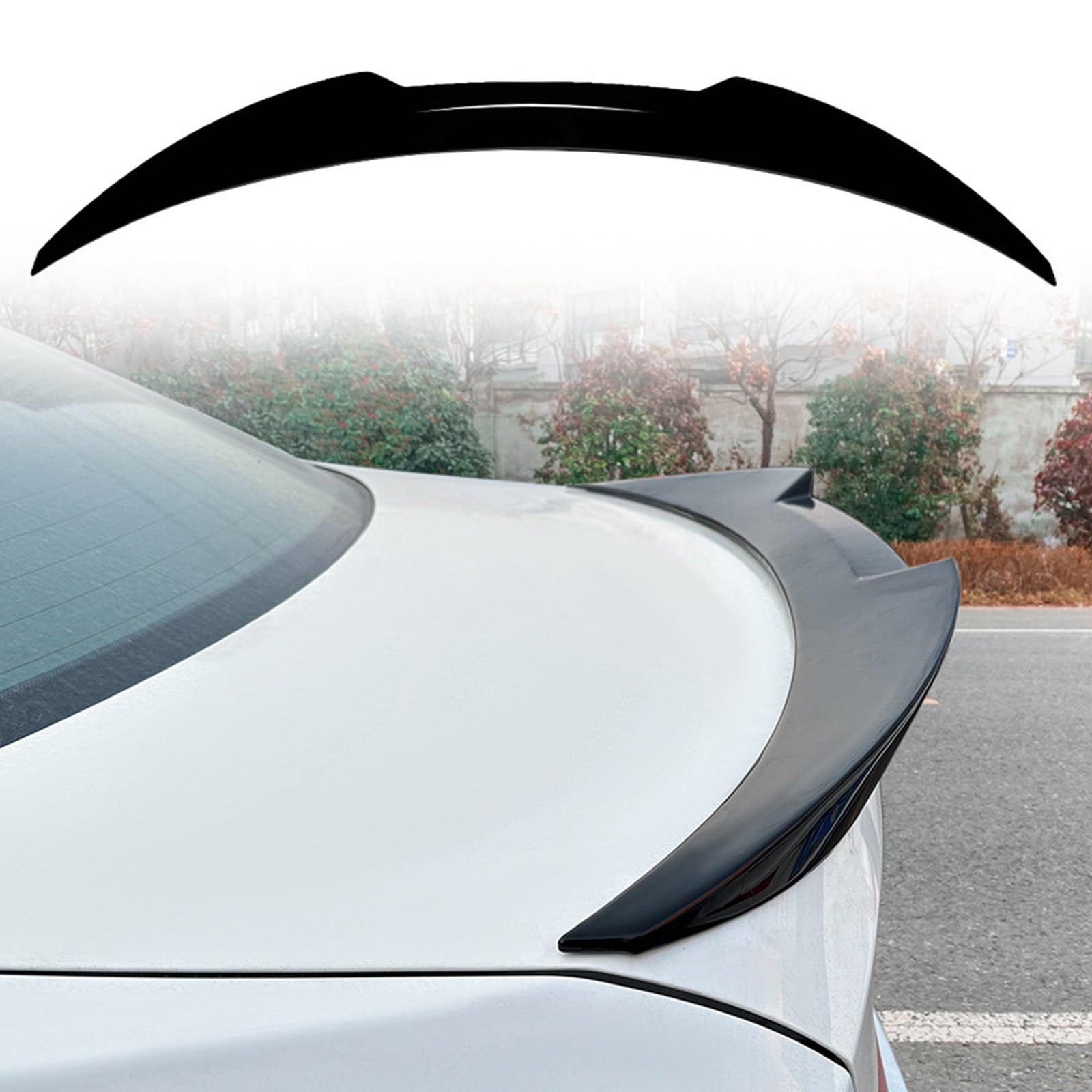 FINMOKAL Auto Heckspoiler Lippe Flügel Schwarz Kompatibel mit BMW 3er E90 4 Tür Limousine 2006-2011 M3 Limousine 2008-2012 FINMOKAL Auto Heckspoiler Lippe Flügel Schwarz Kompatibel mit BMW 3er E90 4 Tür Limousine 2006-2011 M3 Limousine 2008-2012 von FINMOKAL