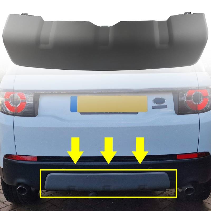 FINMOKAL Auto Heckstoßstange Abdeckung Trim Plate Board Kompatibel Für Land Rover Discovery Sport L550 2015-2019 ABS Autoteile LR077791 von FINMOKAL