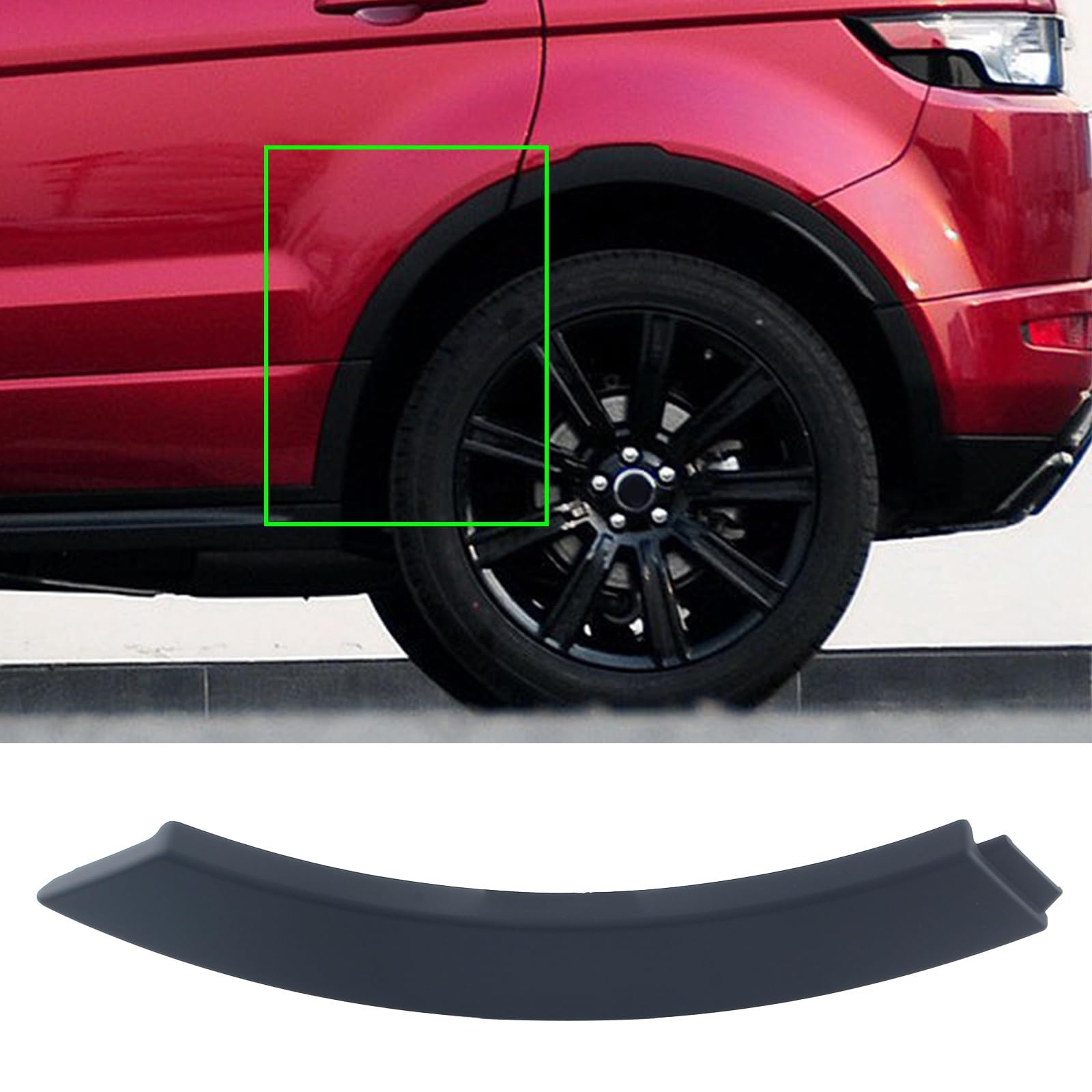 FINMOKAL Auto-Hinterradlauf-Zierleiste, Kotflügel-Verkleidung, kompatibel mit Range Rover Evoque 2012–2019 LR027252 (linke Seite vorne Abschnitt) von FINMOKAL