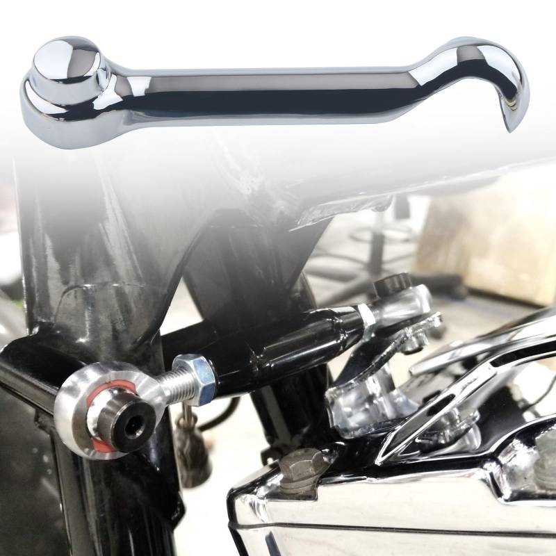 FINMOKAL Chrom-Motor-Stabilisator-Verbindungsabdeckung, kompatibel mit Harley Electra Glide Road Glide Street Glide FLTRU FLHX 2009+ von FINMOKAL