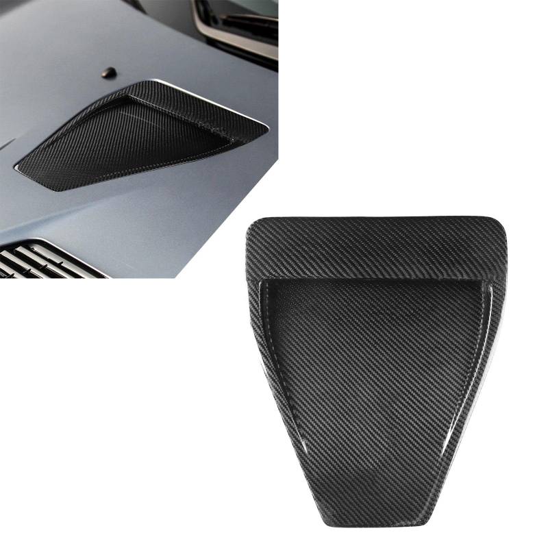 FINMOKAL Fronthaube, Lüftungsschlitze, aus echter Karbonfaser, kompatibel mit Mitsubishi Lancer EVO 10. 2008–2015 von FINMOKAL