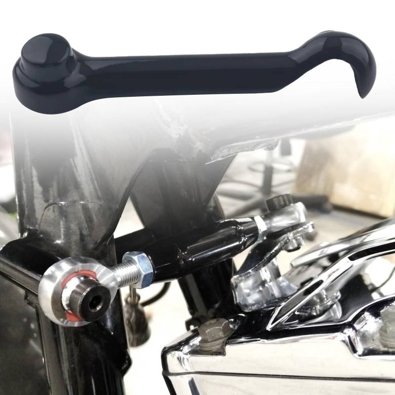 FINMOKAL Glänzende schwarze Motor-Stabilisator-Abdeckung, kompatibel mit Harley Electra Glide Road Glide Street Glide FLTRU FLHX 2009+ von FINMOKAL