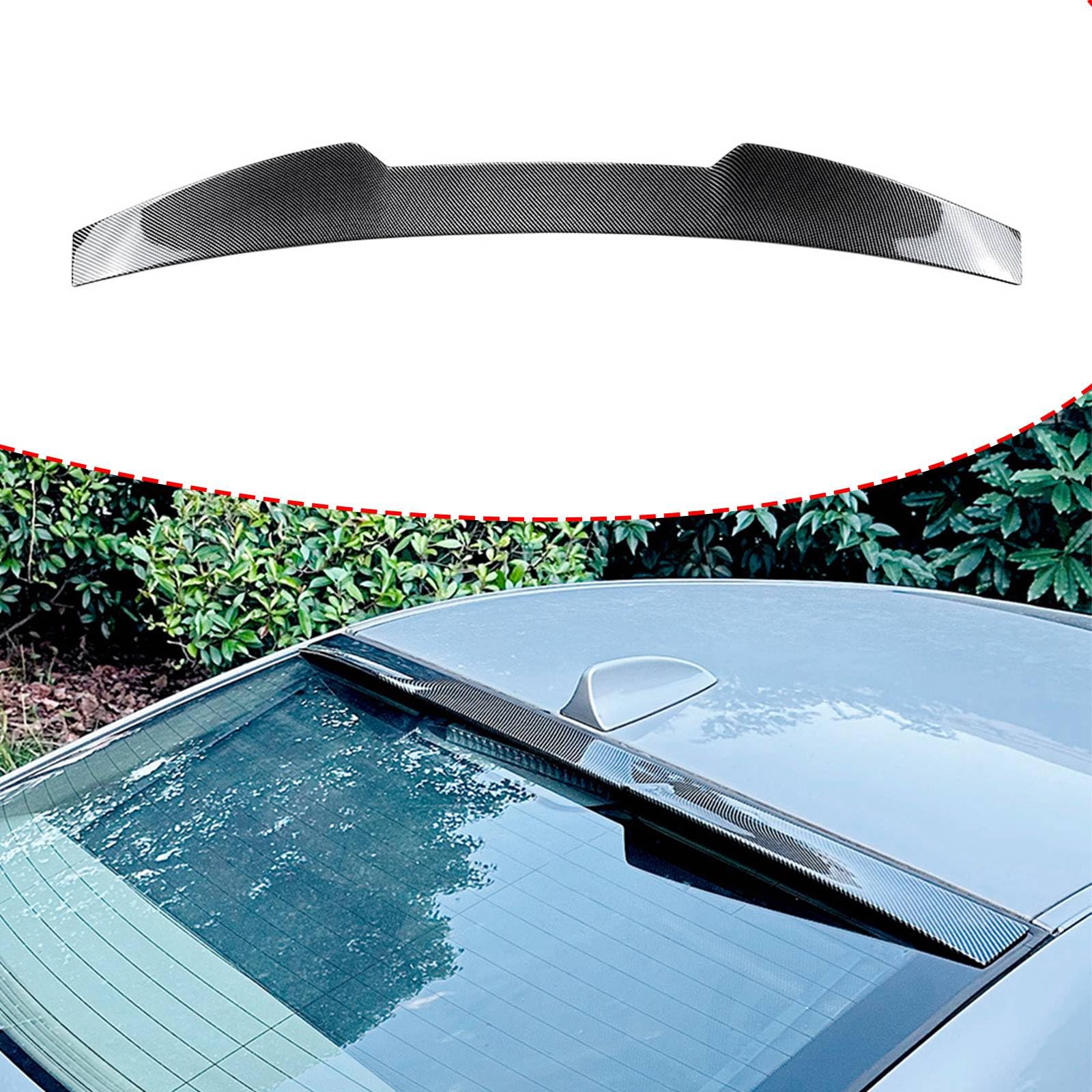 FINMOKAL Heck-Dachfensterspoiler, kompatibel mit 2004–2010 BMW 5er-Serie E60 Limousine, Kohlefaser-Optik E60, Heckscheiben-Dachspoiler, Visier, Flügel von FINMOKAL