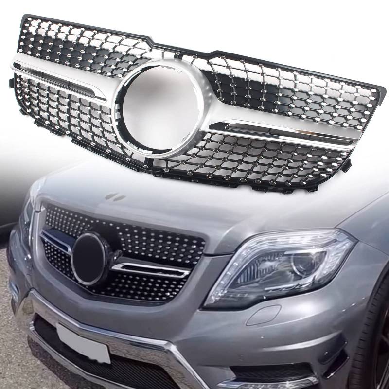 FINMOKAL Kühlergrill für Mercedes Benz GLK-Klasse X204 GLK250 Diamond Look 2013-2015 von FINMOKAL