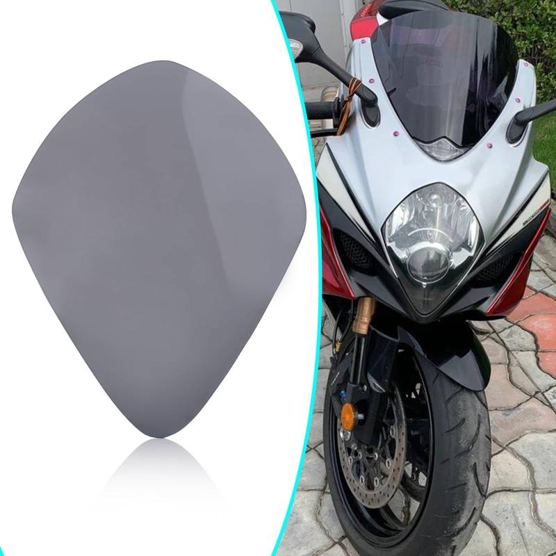 FINMOKAL Motorrad Frontscheinwerfer Objektivabdeckung Shield Protector Kompatibel mit Suzuki Gsxr1000 Gsxr 1000 2007-2008, Smoke von FINMOKAL