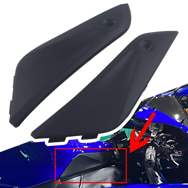 FINMOKAL Motorrad-Gastank-Seitenverkleidung, Verkleidung, kompatibel mit Honda CBR1000RR 2004–2007, Schwarz von FINMOKAL