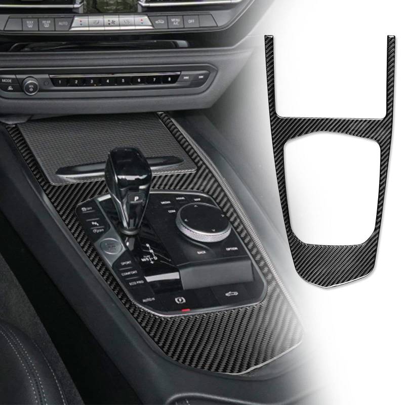 FINMOKAL Real Carbon Fiber Center Console Gear Shift Box Panel Sticker Cover for Z4 G29 2019-2022 von FINMOKAL