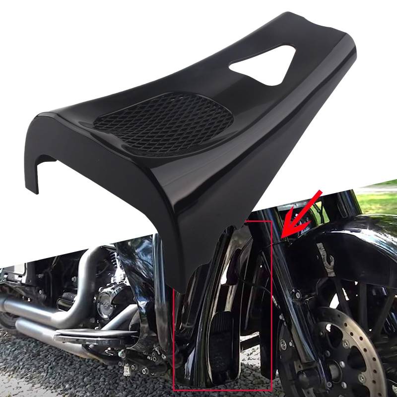 FINMOKAL Spoiler für Harley Davidson 2017–2023 Touring Road King, Street Glide, Road Glide und Electra Glide Standard-Modelle, lebendiges schwarzes Finish von FINMOKAL