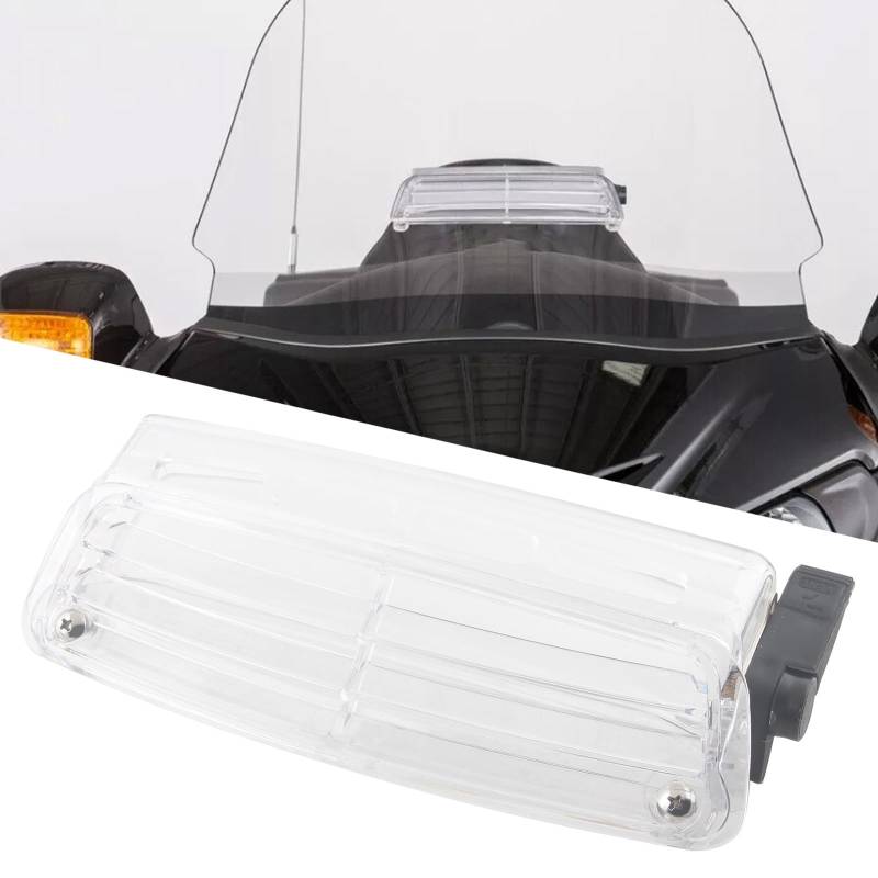 FINMOKAL Transparente Windschutzscheibe für Motorrad, frische Lüftungsschlitze, kompatibel mit Honda Goldwing Gold Wing GL1800 2001–2016, 2017 von FINMOKAL