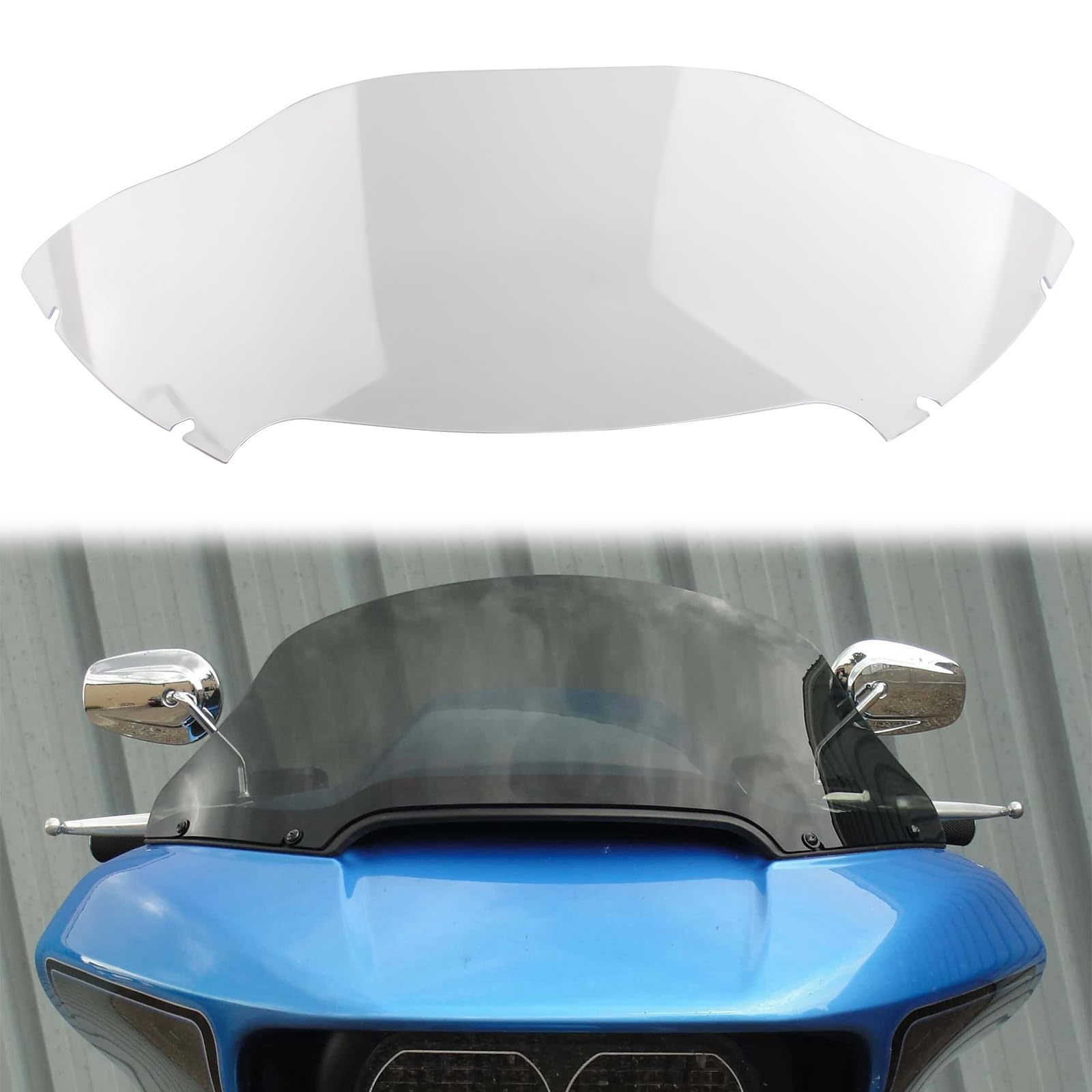 FINMOKAL Transparenter 20,3 cm Windschutzscheiben-Windsplitter, kompatibel mit Harley Touring Road Glide FLTR 2015 2016–2022 von FINMOKAL