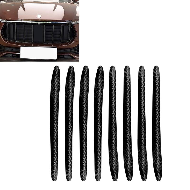 FINMOKAL passend für Maserati Levante 13-19, Grillring-Abdeckung aus trockenem Carbonfaser-Frontgrill von FINMOKAL