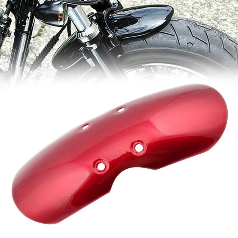 FINMOKAL vorderer Kotflügel, passend für Triumph (luftgekühlt) Bonneville / T100 / Scrambler/Thruxton 900, 2001-2016, Rot von FINMOKAL