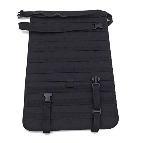 FIRECLUB Car Seat Back Organizer, Tactical MOLLE Vehicle Panel Car Seat Cover Protector Universal Fit (Black) von FIRECLUB