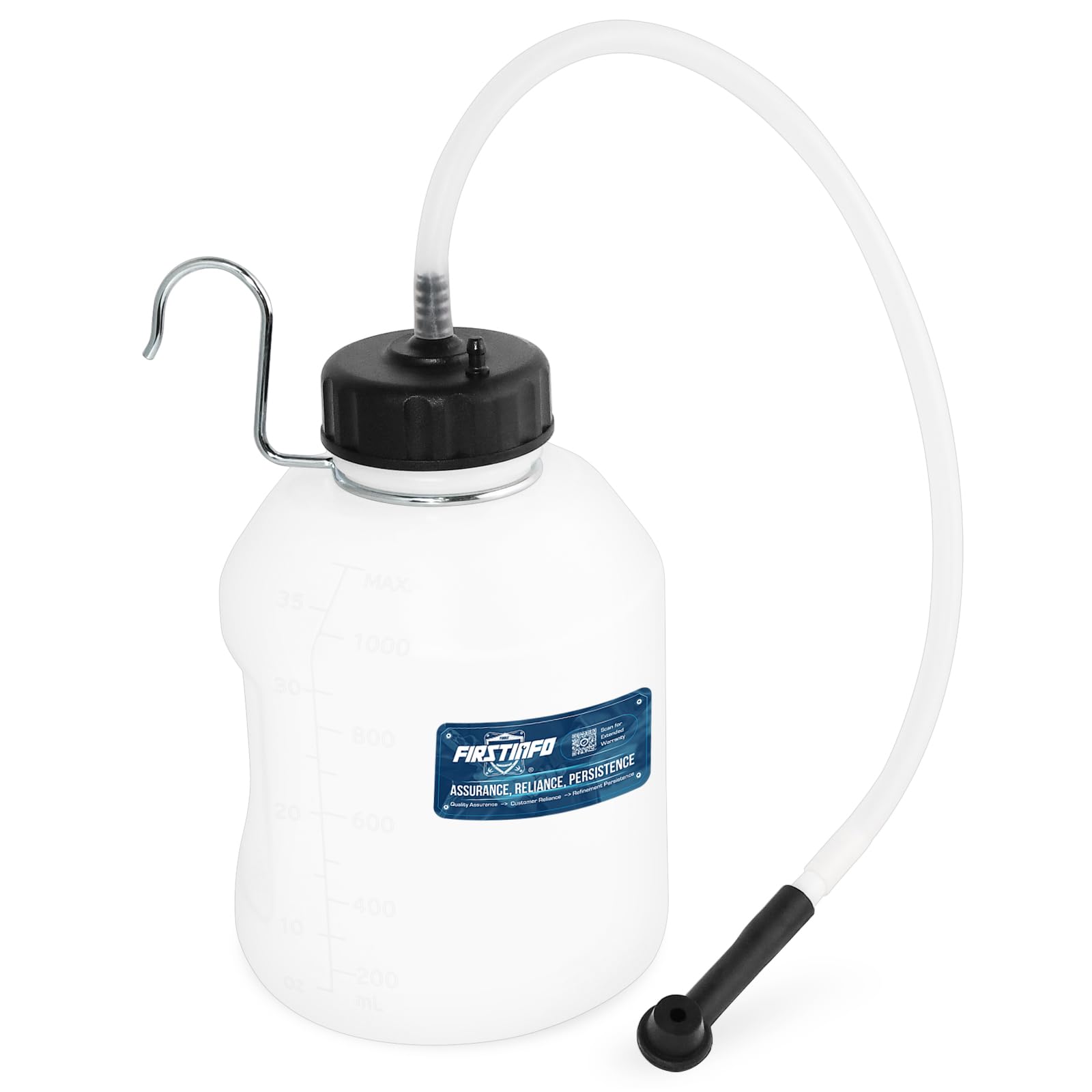 FIRSTINFO A11564H | 1 Liter | Bremsflüssigkeitsentlüftungsflasche | Bremsflüssigkeitsauffangflasche | Bremsflüssigkeitsaustauschwerkzeug von FIRSTINFO TOOLS FIT YOUR NEEDS